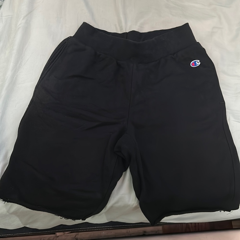 Black Champion reversible weave shorts